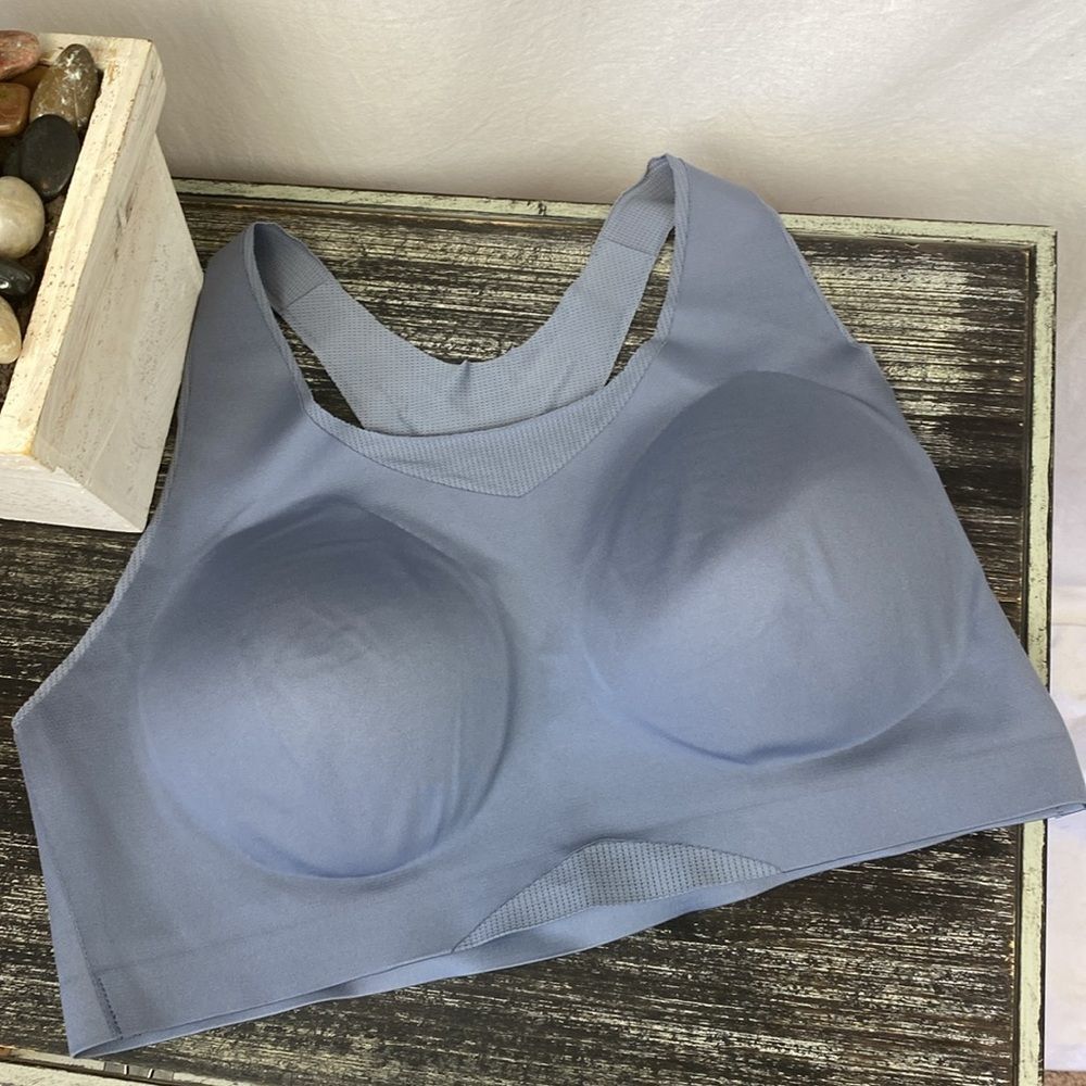 Soma Gray Bliss Performance Racerback Wire Free Bra XL